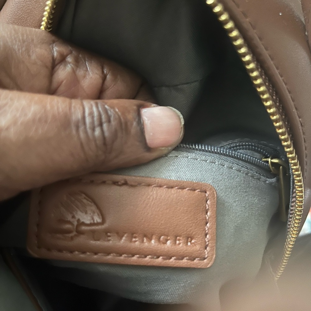 Levenger Small Leather Backpack - image 4